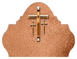 DARAY L 517 CP SH CP Copper 3 Crosses Shimmer Copper Background